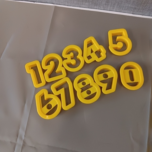 Bread Molds Cookie Cutters 35 piece lot set Alphabet Numbers Plastic Easy Clean - Picture 2 of 3